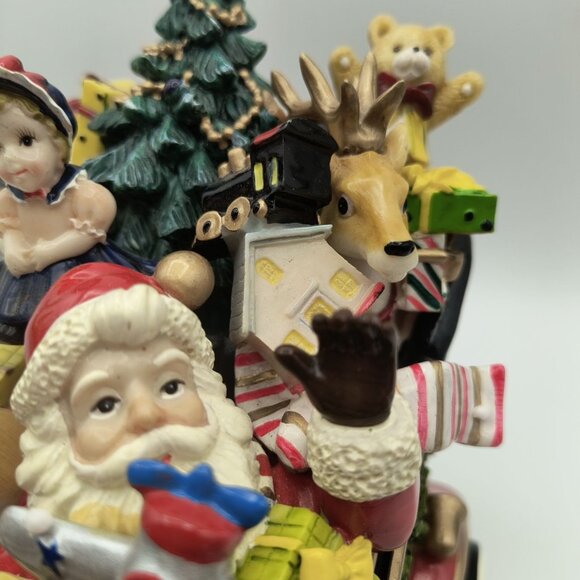 Fitz and Floyd Santa Christmas Car Musical Figurine Vintage Holiday Decor - Picture 5 of 13